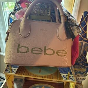 Bebe Pink Satchel Structured Dome Design